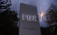 FIFA Schriftzug Hauptsitz in Zuerich