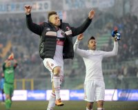 FUSSBALL SERIE A:  Stephan El Shaarawy und Robinho (v. li., AC Mailand)