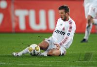 FUSSBALL, INTERNATIONAL, AC MAILAND: BECKHAM Einzelaktion