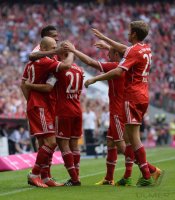 Fussball  1. Bundesliga  13/14: JUBEL Bayern Muenchen