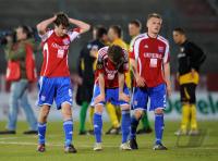 Fussball 3. Bundesliga : Robert Zillner, Thorsten Schulz  (v. li., Unterhaching)