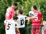 Fussball DFB-Pokal: Mayen - Stuttgart, Zweikampf
