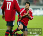 FUSSBALL CHL   FCB  - AC Mailand   Ballack (FCB) am Boden