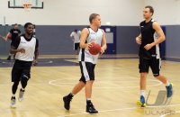 Basketball 1. Bundesliga 13/14:  Training Walter Tigers mit Johannes Lischka