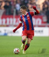 Fussball 1. Bundesliga Saison 14/15: Bastian Schweinsteiger (FC Bayern Muenchen)