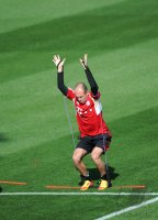 Fussball 1. Bundesliga 11/12: FC Bayern Muenchen Training in Doha