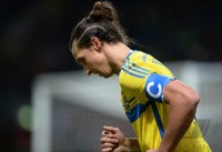 Fussball WM Qualifikation 2014 Playoff: Enttaeuschung Zlatan Ibrahimovic (Schweden)