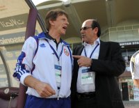 Fussball International WM Qualifikation 2014: Trainer Theo Buecker