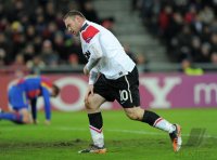 Fussball CHL  Saison 2011/2012:  Enttaeuscht Wayne Rooney  (Manchester United FC)