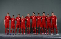 Fussball 1. Bundesliga 2012/2013:  Fototermin beim  FC Bayern Muenchen