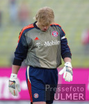 Fussball 1. Bundesliga Bayern-Rostock; Enttaeuschung Kahn