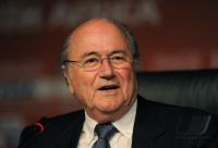 FUSSBALL WM 2010   Abschluss PK FIFA  Praesident BLATTER