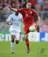FUSSBALL INTERNATIONAL  CHL Viertelfinale 11/12:  FC Bayern Muenchen - Olympic Marseille
