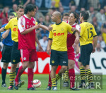 Fussball 1. Bundesliga: Dortmund - Bayern, BALLACK giftet