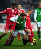FUSSBALL, 1. BUNDESLIGA, 19. Spieltag: Bremen - Bayern