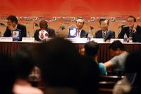 Fussball International  U 17 Weltmeisterschaft Pressekonferenz: FIFA Organisationskommittee