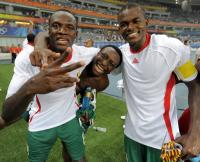 FUSSBALL  Olympia 2008  Peking  Halbfinale Nigeria - Belgien