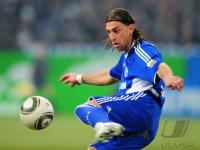 FUSSBALL, 1. BUNDESLIGA, 26. Spieltag: Schalke, BORDON Einzelaktion