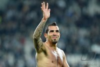 FUSSBALL SERIE A 2013/2014: JUBEL Carlos Tevez (Juventus Turin)