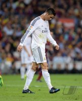 FUSSBALL Primera Division 13/14: Enttaeuschung Cristiano Ronaldo (Real Madrid)