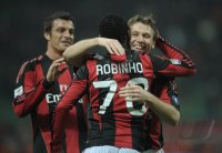 FUSSBALL SERIE A: (v. li.) JUBEL Robinho, Cassano Antonio (AC Mailand)