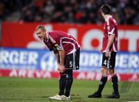Fussball 1. Bundesliga : Andreas Wolf ,  Havard Nordtveit  (v.li., 1 FC Nuernberg)