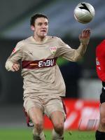 Fussball 1. Bundesliga: Stuttgart, GENTNER Einzelaktion