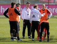 Fussball 1. Bundesliga: Training beim FC Bayern Muenchen