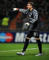 Fussball, Champions League, Saison 2010/2011: Bremen, MARIN am Ball