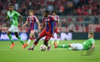 Fussball 1. Bundesliga Saison 14/15: FC Bayern Muenchen - VfL Wolfsburg