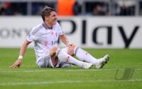 FUSSBALL  International CHL 09/10  Enttaeuschung am Boden Bastian Schweinsteiger (FCB)