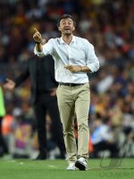 FUSSBALL International 2014/2015: Trainer Luis Enrique (Barca)