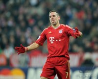Fussball CHL  Saison 2011/2012:  Franck Ribery (FC Bayern Muenchen)