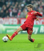 Fussball CHL  Saison 2011/2012: Thomas Mueller (FC Bayern Muenchen)