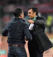 Fussball 1. Bundesliga 13/14:  JUBEL Trainer Robin Dutt (SV Werder Bremen)