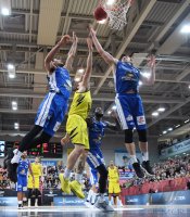 Basketball 1. Bundesliga 17/18 Hauptrunde: Walter Tigers Tuebingen - Fraport Skyliners Frankfurt