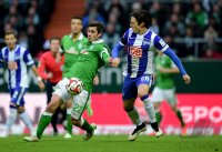 Fussball, 1. Bundesliga  Saison 2014/2015: Werder Bremen - Hertha BSC Berlin