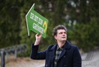 Buendnis 90 / Die Gruenen, Wahlkampf Landtagswahl Baden - Wuerttemberg, ZDF Heute Show Reporter Lutz van der Horst