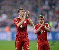 FUSSBALL INTERNATIONAL CHL HALBFINALE 12/13: SCHLUSSJUBEL FC Bayern Muenchen