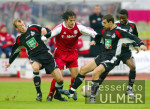 Fussball 1. Bundesliga Bayern-Koeln, Zweikampf