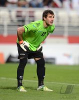 FUSSBALL INTERNATIONAL: Torwart Ignatiy NESTEROV (Usbekistan)