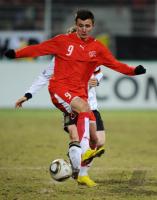 FUSSBALL LAENDERSPIEL U20: Schweiz, MUSTAFI Einzelaktion