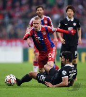 Fussball DFB Pokal Achtelfinale 14/15: FC Bayern Muenchen - Eintracht Braunschweig