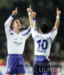 Fussball 1. Bundesliga: Leverkusen - Schalke, BORDON und LINCOLN jubeln