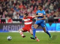 Fussball 1. BL Bayern-Hoffenheim; Zweikampf