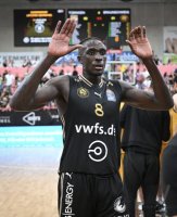 Basketball 1. Bundesliga 23/24: Tigers Tuebingen - Basketball Lšwen Braunschweig