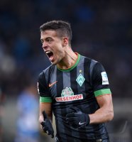 Fussball  1. Bundesliga  14/15: JUBEL Franco Di Santo (SV Werder Bremen)