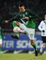 Fussball: 1. Bundesliga Saison 2010/2011, Bremen, WAGNER Einzelaktion