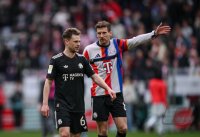 Fussball 1. Bundesliga  Saison  2025/2026  28. Spieltag SC Freiburg - FC Bayern Muenchen