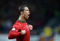Fussball WM Qualifikation 2014 Playoff: JUBEL Cristiano Ronaldo (Portugal)